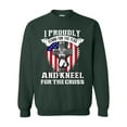thumbnail image 1 of I Proudly Stand For The Flag And Kneel For The Cross DT Crewneck Sweatshirt, 1 of 2