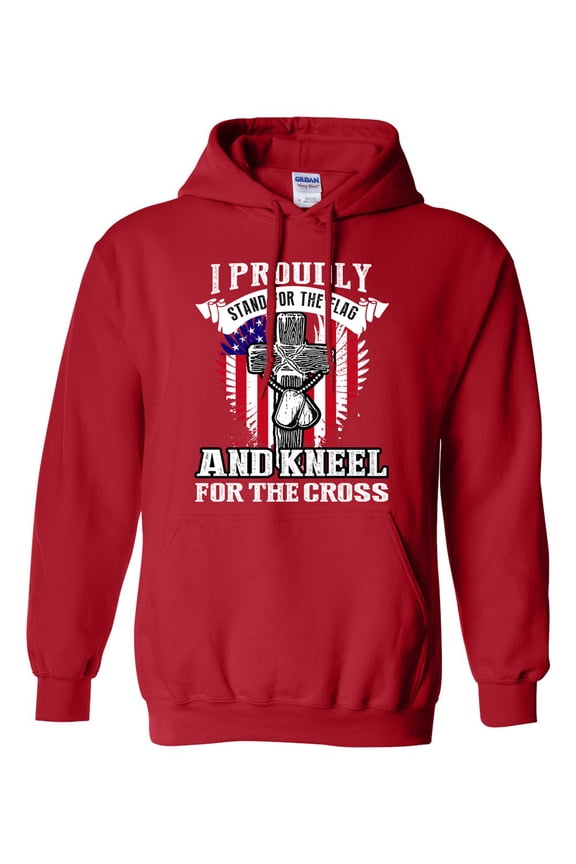 I Proudly Stand For The Flag And Kneel For The Cross DT Sweatshirt Hoodie