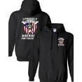 thumbnail image 1 of I Proudly Stand For The Flag Kneel For The Cross Front Back DT Sweatshirt Hoodie, 1 of 4