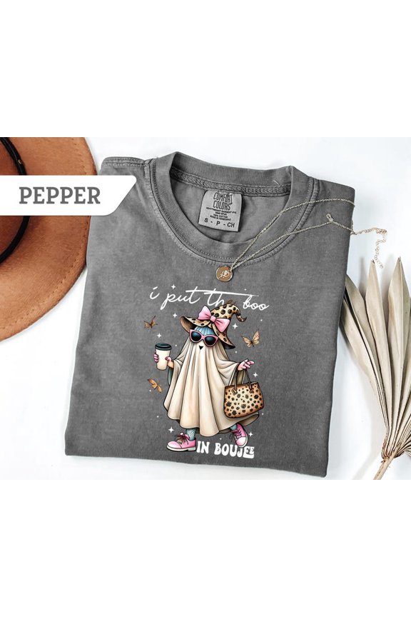 I Put Boo Boujee Girly Ghost Fancy Ghost T-Shirt All Size S-3XL