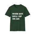 thumbnail image 1 of I Put My Baby On My Hip | When She Dips Unisex Softstyle T-Shirt, 1 of 4