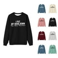 thumbnail image 1 of I Put My Book Down To Be Here Sweatshirts for Women Funny Book Lover Crewneck Reading Sweatshirt Pullover Tops, 1 of 3
