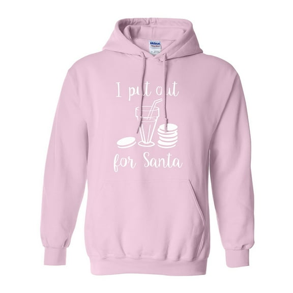 I Put Out For Santa Adult Hooded Sweatshirt