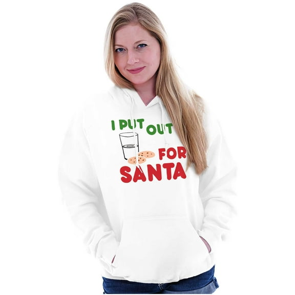 I Put Out For Santa Christmas Cookies Hoodie Sweatshirt Women Men Brisco Brands S
