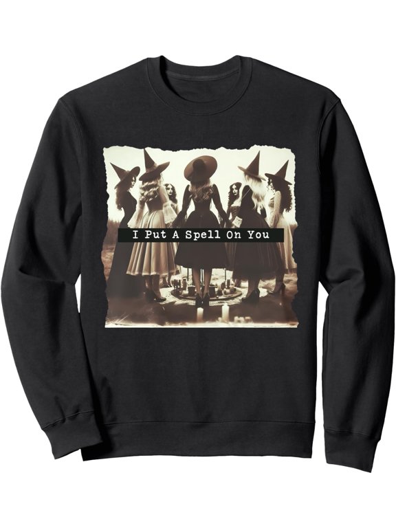 I Put Spell On You Salem Massachusetts Witchy Vibes Sweatshirt