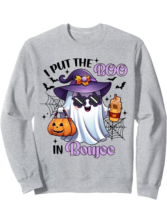 I Put The Boo In Boujeeghost Boojie Halloweenspooky Season Sweatshirt