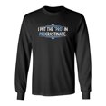 thumbnail image 1 of I Put The Pro In Procrastinate Sarcastic Novelty Gift Idea Adult Humor Funny Men's Long Sleeve Shirts, 1 of 3
