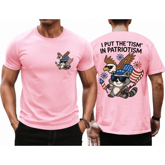 I Put The Tism In Patriotism Shirt Men Tee