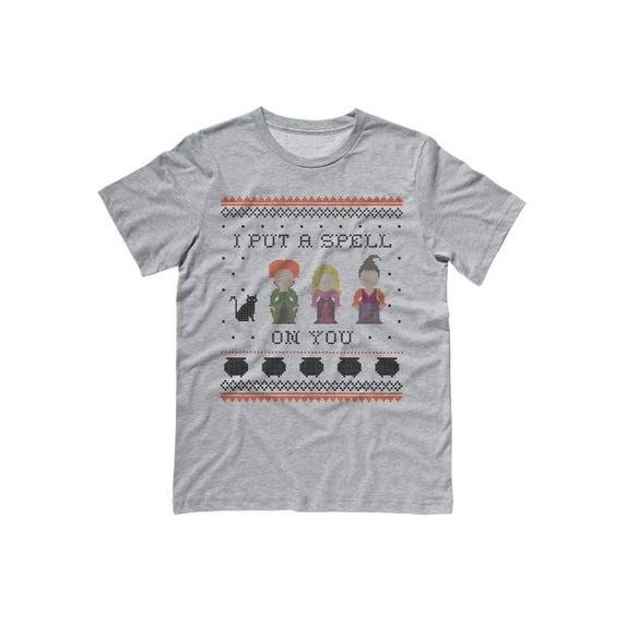 I Put a Spell on You Hocus Pocus Shirt Large Grey