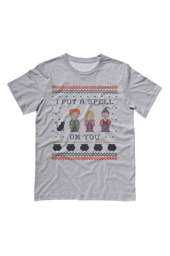 I Put a Spell on You Hocus Pocus Shirt Medium Grey