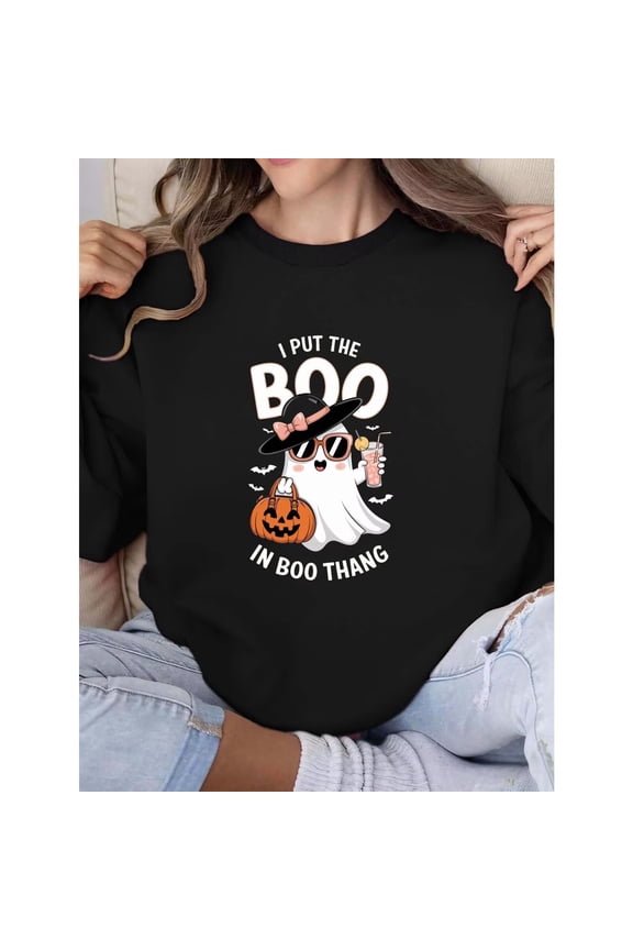 I Put the Boo in Boo Thang Halloween Ghost Sweatshirt