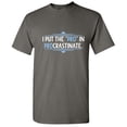 thumbnail image 1 of I Put the Pro in Procrastinate Novelty Sarcastic Humor Funny T Shirt, 1 of 5