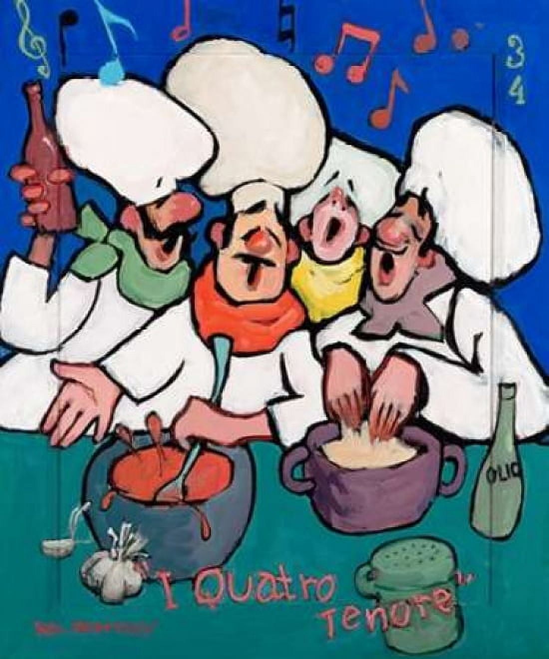 I Quatro Tenore Canvas Art - Robert Dewar Bentley (20 x 24)