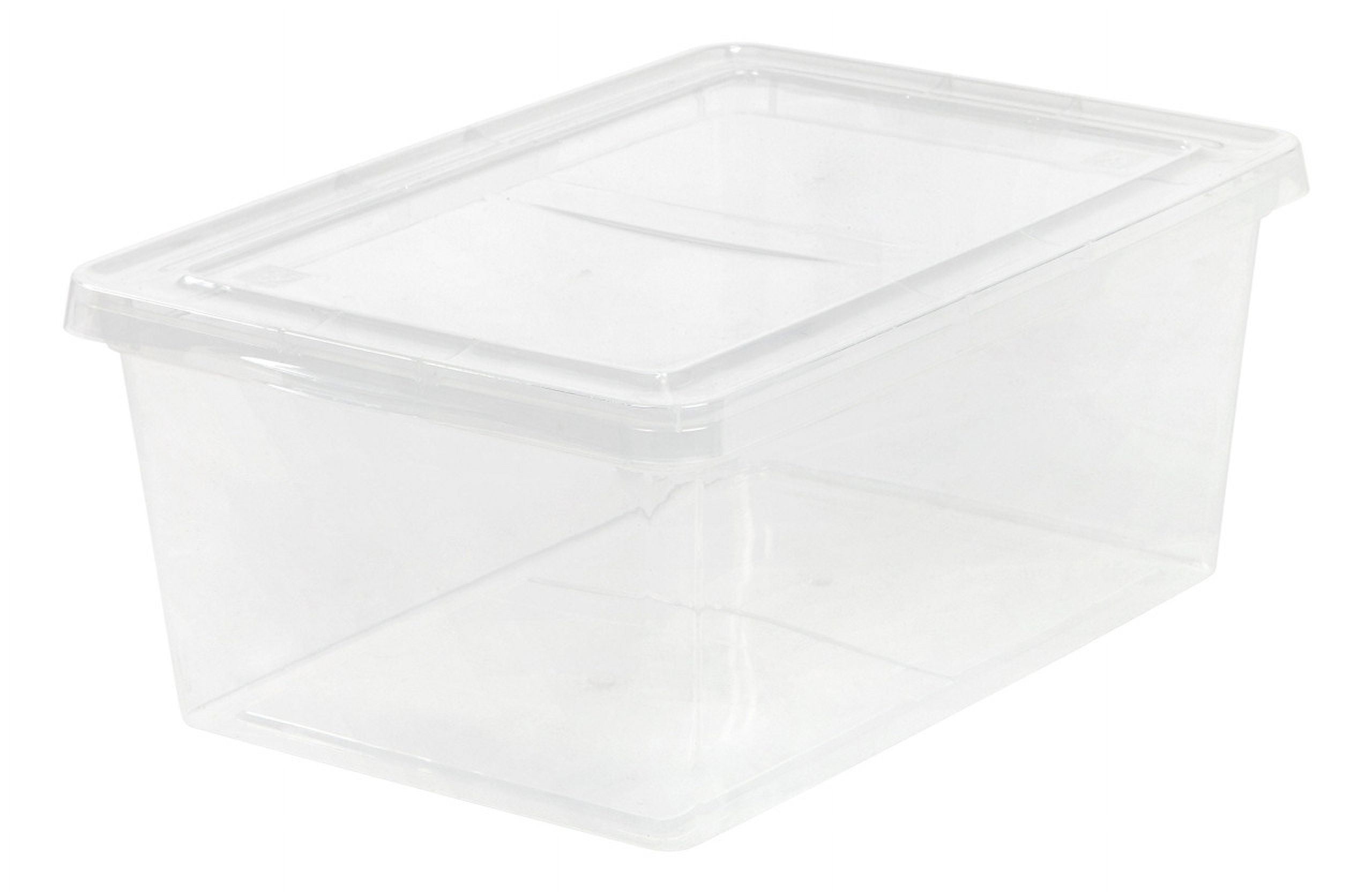 Snap-Tight Clear Plastic 4.3 Gal Stackable Laboratory Storage Box