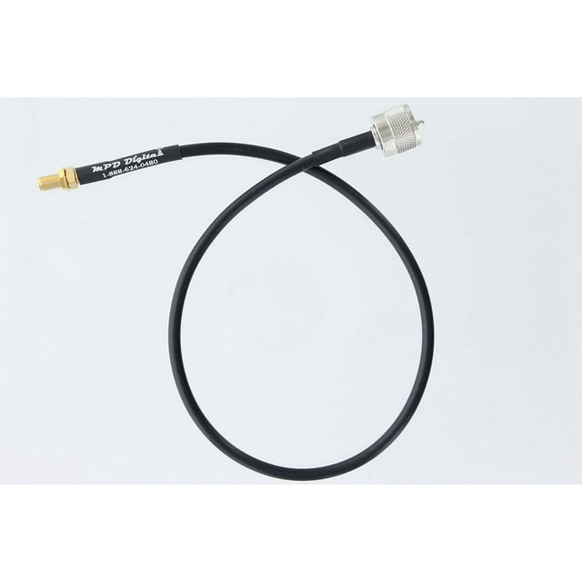 I RG58 Coaxial Cable I SMA Female to UHF PL259 Male Connectors I Low