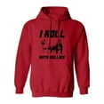 thumbnail image 1 of I ROLL WITH BULLIES Adult Hooded Sweatshirt, 1 of 1