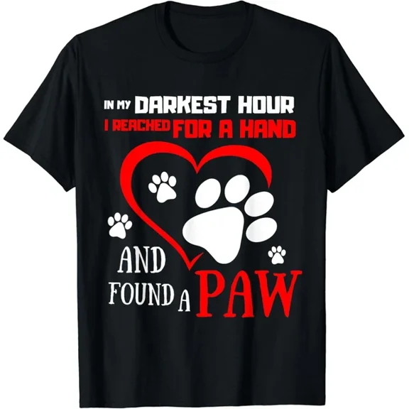 I Reached For A Hand Found A Paw Pet Puppies For Dog Lovers Gift T-Shirt Unisex S-5XL Hot Trending Shirt, Vintage Birthday Gift