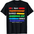 thumbnail image 1 of I Read Banned Books, Colorful National Librarian Week 2024 T-Shirt, 1 of 3
