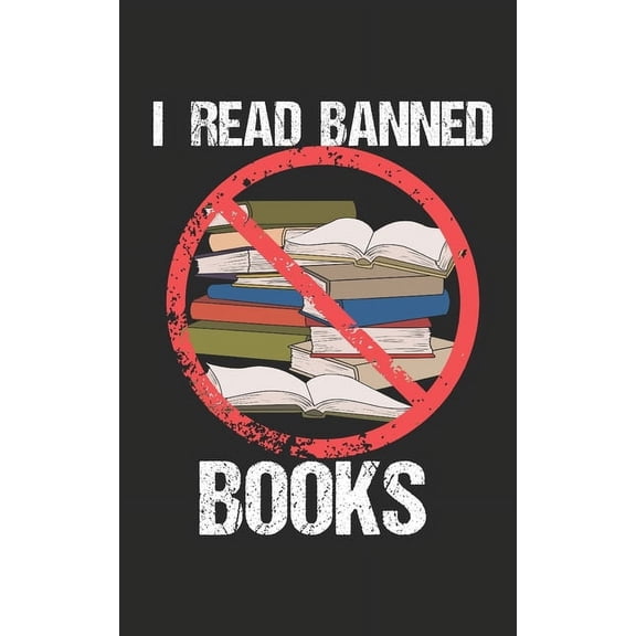 I Read Banned Books: Notebook, 120 pages, 5x8", dot grid, (Paperback)