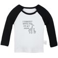 thumbnail image 1 of I Really Look UP To My Papa Funny T shirt For Baby, Newborn Babies T-shirts, Infant Tops, 0-24M Kids Graphic Tees Clothing (Long Black Raglan T-shirt, 6-12 Months), 1 of 4