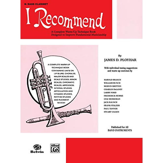 Pre-Owned I Recommend : B-Flat Bass Clarinet 9780769228471 Used