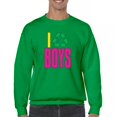 thumbnail image 1 of I Recycle Boys Puff Print Sweatshirt Funny Dating App Humor Single Independent Heart Breaker Relationship Crewneck, 1 of 7
