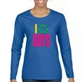 thumbnail image 1 of I Recycle Boys Puff Print Women's Long Sleeve T-shirt Funny Dating App Humor Single Independent Heart Breaker Relationship, 1 of 7