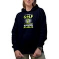 thumbnail image 1 of I Regret Golf as an Expensive Way of Playing Marbles, Golf Player, Golfing or Golfer Themed Merch Gift, Navy Blue Hooded Sweatshirt or Hoodie, 2XL, 1 of 5