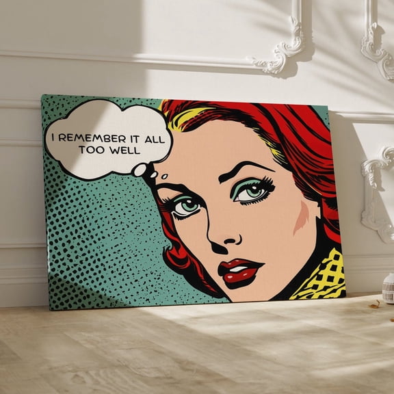 I Remember It All Too Well Pop Art Print, Girly Wall Art, Lichtenstein Style Art, Art Trendy Wall Art Wall Art, Modern Wall Decor, 8x12 UNFRAMED
