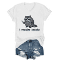thumbnail image 1 of I Require Snacks Shirt V Neck Unisex, 1 of 7