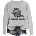 thumbnail image 1 of I Require Snacks Sweatshirt Unisex, 1 of 7