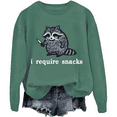 thumbnail image 1 of I Require Snacks Sweatshirt Unisex, 1 of 6