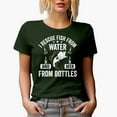 thumbnail image 1 of I Rescue Fish from Water & Beer from Batter, Fishing Lover, Military Green T-Shirt, Small, 1 of 5