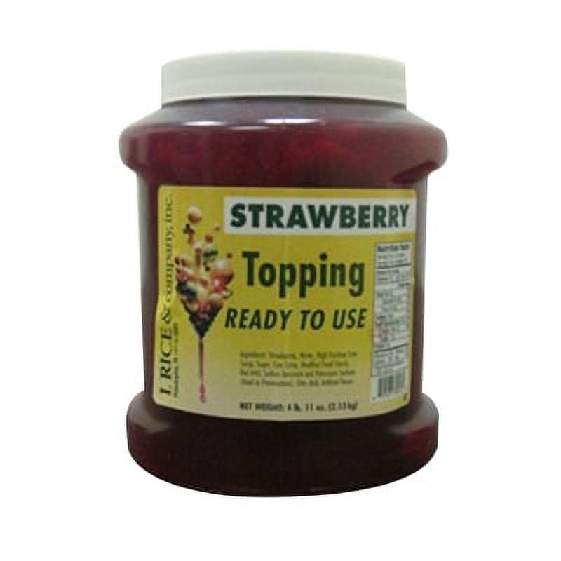 (Price/Each)I.RICE & Company Strawberry Topping 1/2gal, 290423 ...