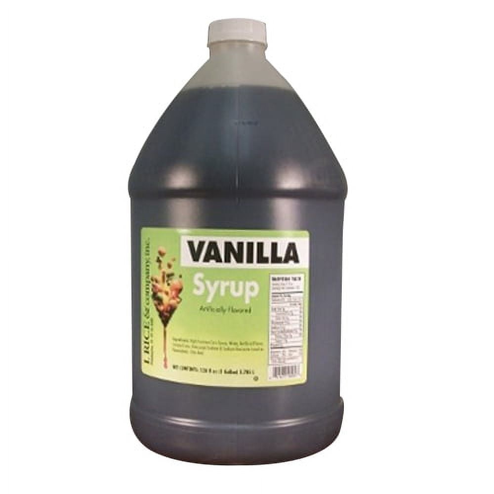 I.Rice & Company Ready To Use Syrup, 1 gal. Can | 1 Each (Vanilla ...