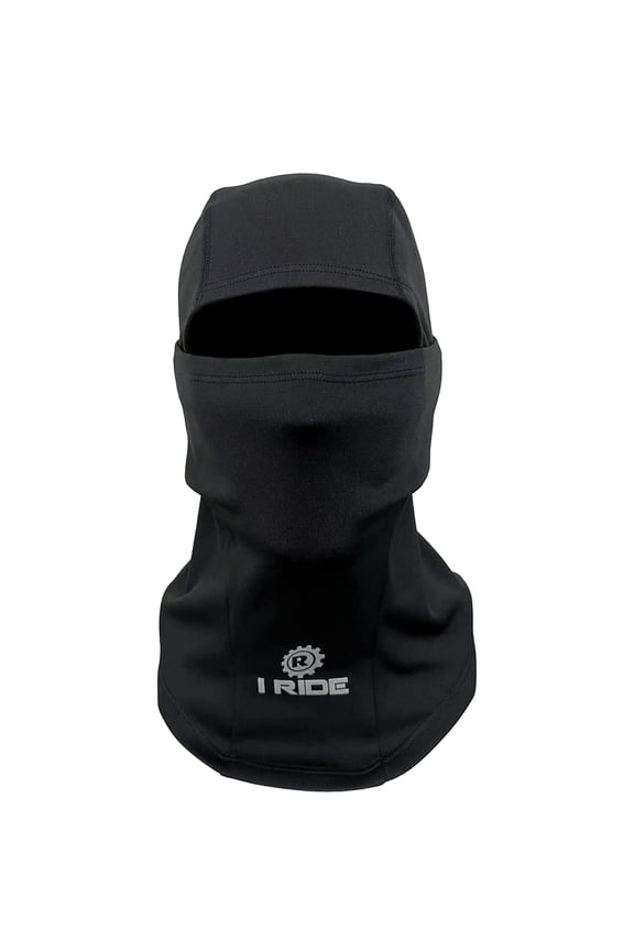 I Ride Balaclava, Thermal Fleece for Men & Women, Windproof, Breathable for Snowmobiling, Skiing, Snowboarding, Bike Cycling, Mountain Biking, Climbing, Running. Black