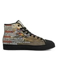 thumbnail image 1 of I Ride To Feel Strong Motocross High Top Canvas Shoes Sneakers Black Size 5, 1 of 7