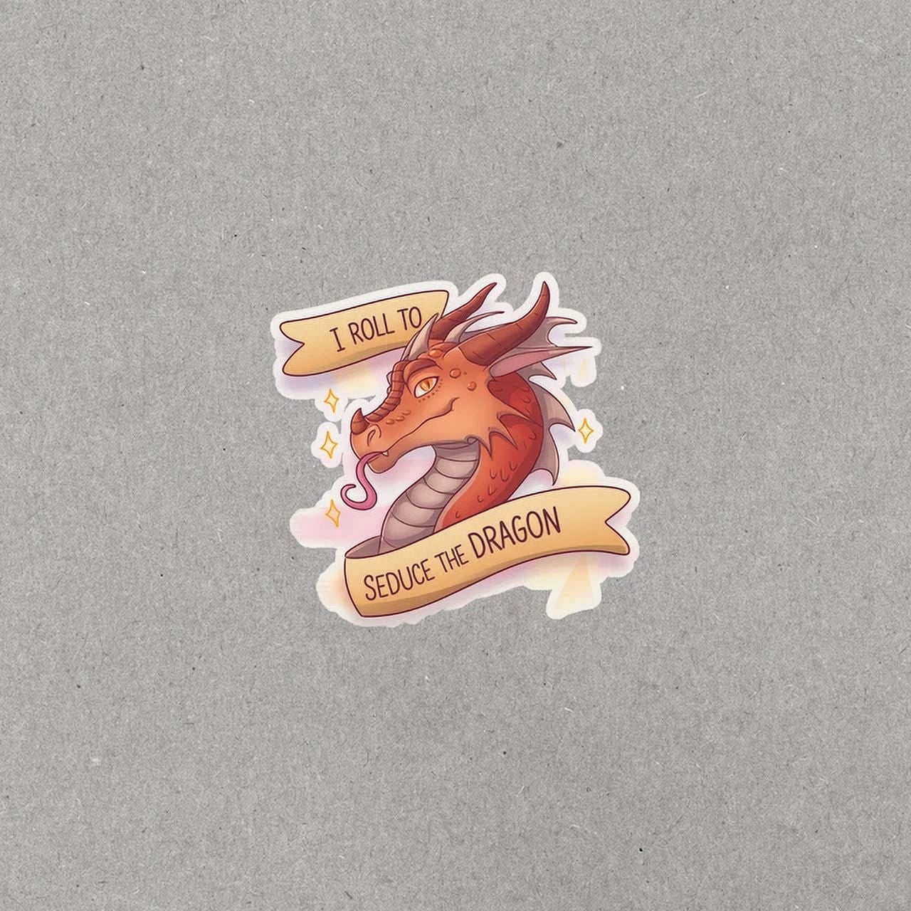 Dragon Sticker Roll I Roll To Seduce The Dragon D&D Inspired Vinyl Sticker Decalphone Decal ...