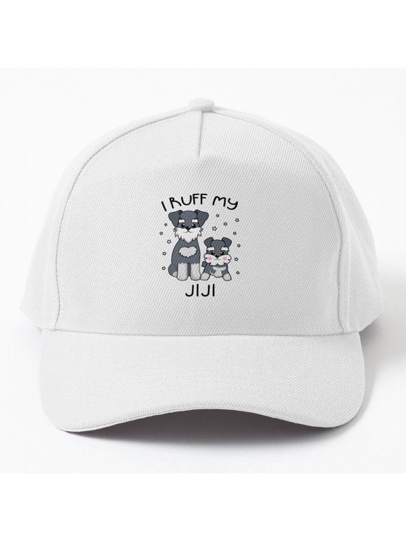 I Ruff My Jiji Baseball Cap, Puppy Dog Family Appreciation Design, Classic Hat
