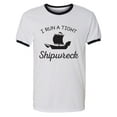 thumbnail image 1 of I Run A Tight Shipwreck Adult Short Sleeve Ringer T-shirt, 1 of 3