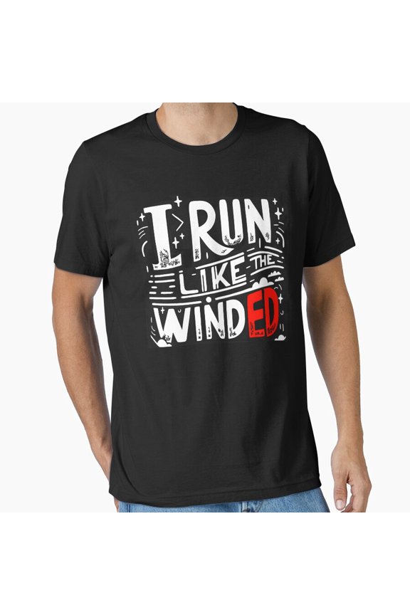 I Run Like The Winded Funny Humor Joke Running Workout Exercise Unisex T-Shirt, up to Size 5XL