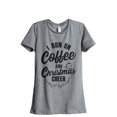 thumbnail image 1 of I Run On Coffee And Christmas Cheer Women's Fashion Relaxed T-Shirt Tee Heather Gray Small, 1 of 3