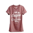 thumbnail image 1 of I Run On Coffee And Christmas Cheer Women's Fashion Relaxed T-Shirt Tee Heather Rouge 2X-Large, 1 of 3