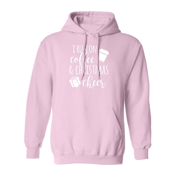 I Run On Coffee & Christmas Cheer Adult Hooded Sweatshirt