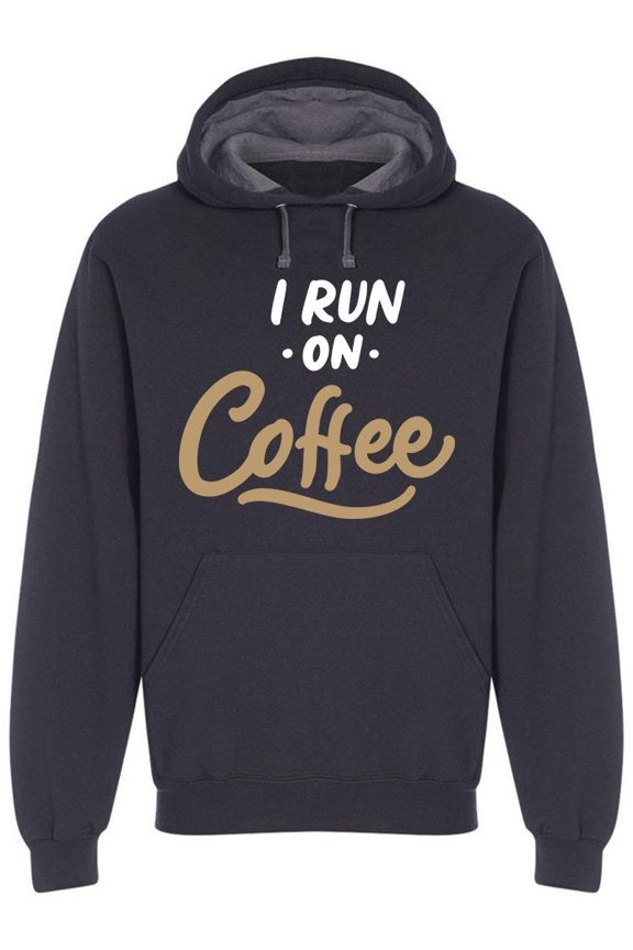 I Run On Coffee Hoodie Men -Image by Shutterstock, Male Small