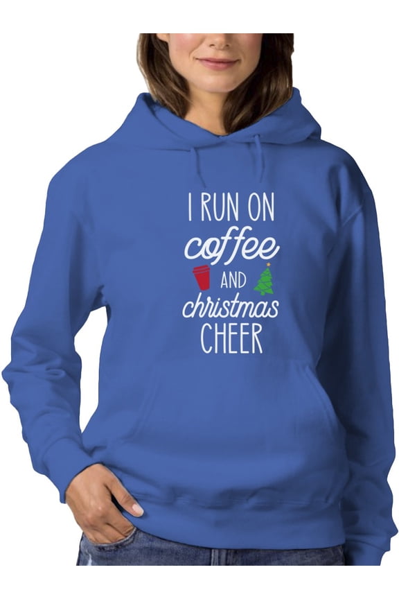 I Run On Coffee  Hoodie Women -GoatDeals Designs, Female Large