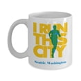 thumbnail image 1 of I Run Seattle City, Washington Coffee & Tea Gift Mug, Souvenirs, Accessories And Long Distance Marathon Running Themed Gifts For Men & Women Runners, 1 of 4