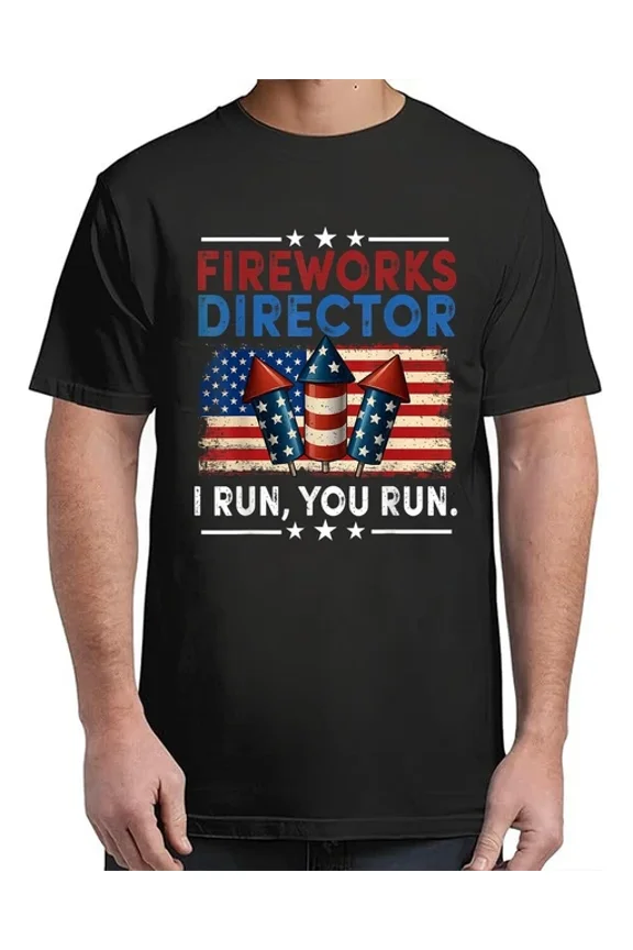 I Run You Run 4Th Of July Men Unisex S-5Xl T-Shirt