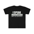 thumbnail image 1 of I SPEAK INDONESIAN What’s your special power Unisex T-shirt S-3XL Indonesia, 1 of 2