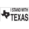 thumbnail image 1 of I STAND WITH TEXAS BORDER PATROL WHITE Vinyl Decal Bumper Sticker, 1 of 1